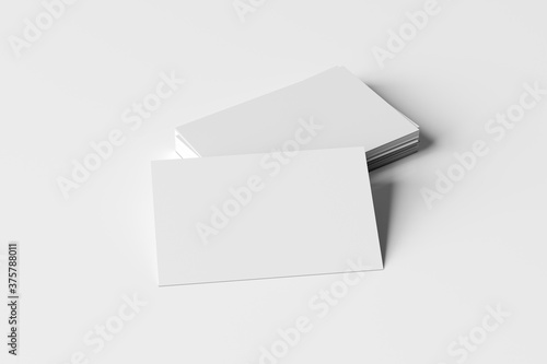 Business card mock up - 3d rendering photo