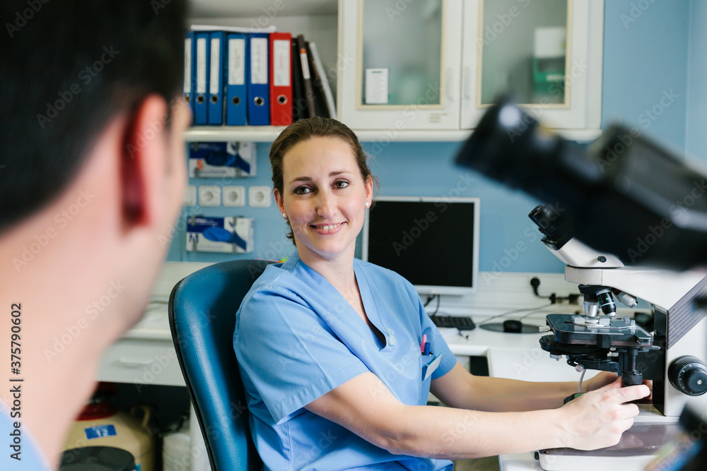 Biologist working in a Professional Laboratory Biologist working in a Professional Laboratory