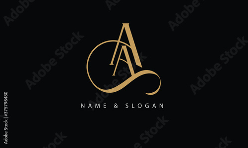 AA, A abstract letters logo monogram