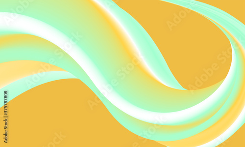 Modern colorful flow poster isolated on orange background. Wave Liquid shape pastel color background. Art design for your design project  wallpaper  presentation template . Vector illustration. 