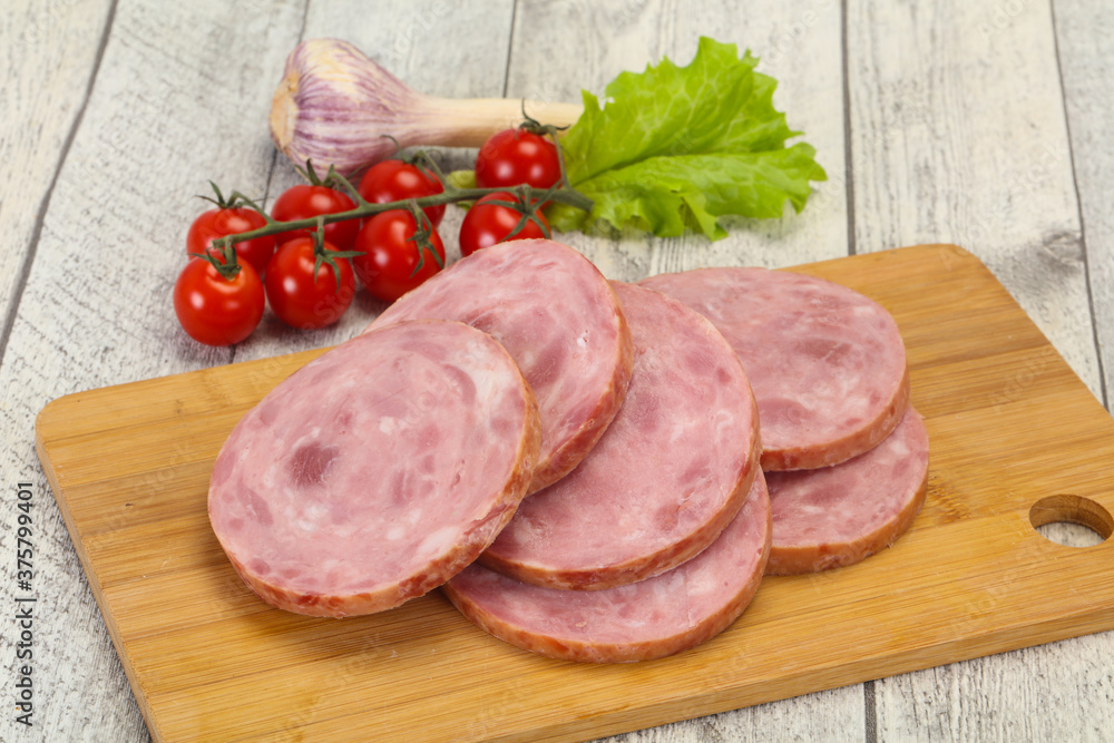 Natural ham made from pork