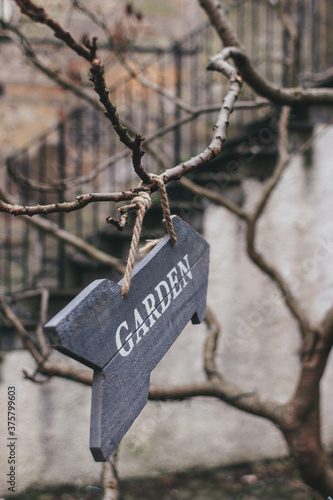 Garden sign photo