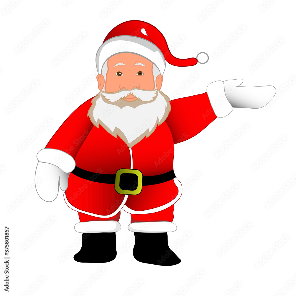 Santa Claus art design for card paper, wallpaper vector illustration Santa Claus art design for card paper, wallpaper vector illustration