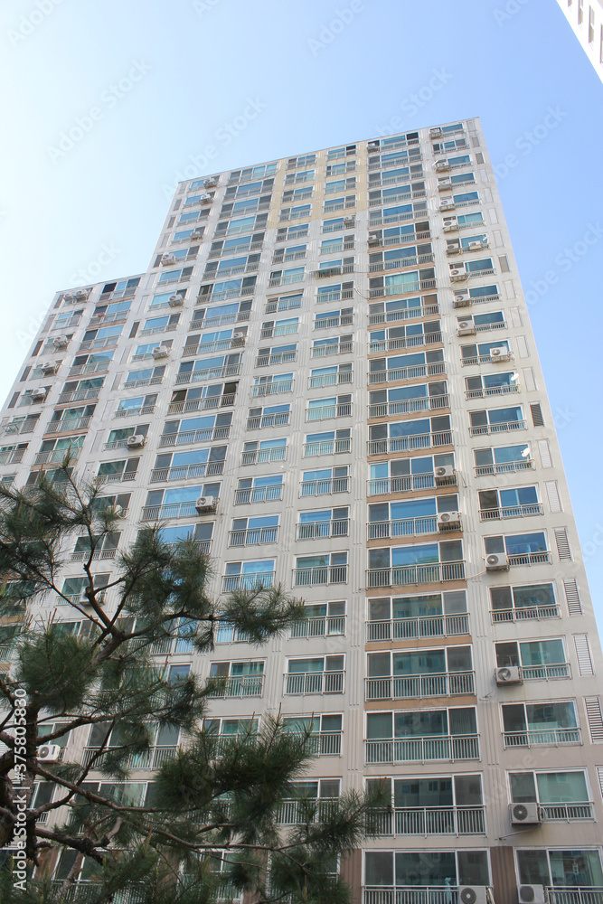 Apartment buildings at seoul , korea