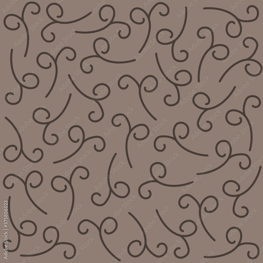 pattern with curlicues