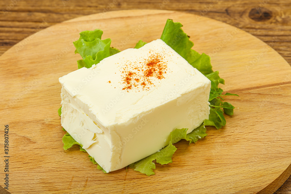 Greek traditional soft feta cheese