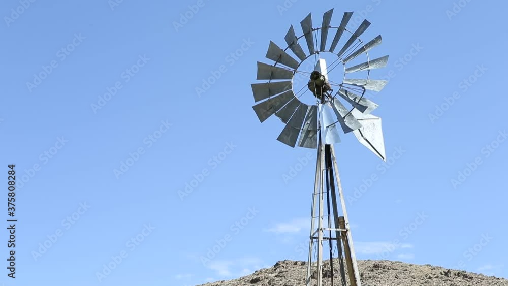 Old Abandoned Metal Windmill in the Nevada Desert Old Abandoned Metal Windmill in the Nevada Desert