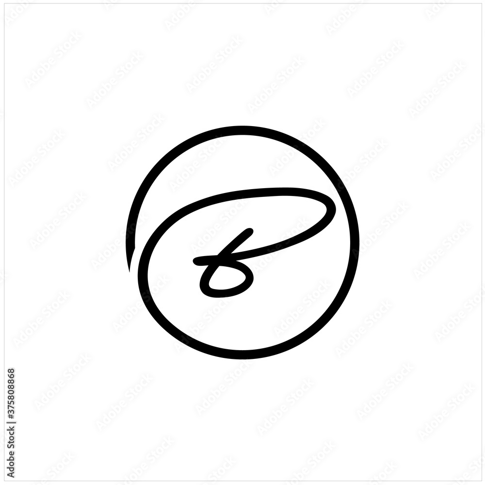 Letter B Logo Template Vector. B monogram logo vector. B symbol vector. Letter B Logo Template Vector. B monogram logo vector. B symbol vector.