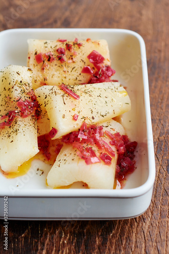 Traditional Cassava with Sauce photo