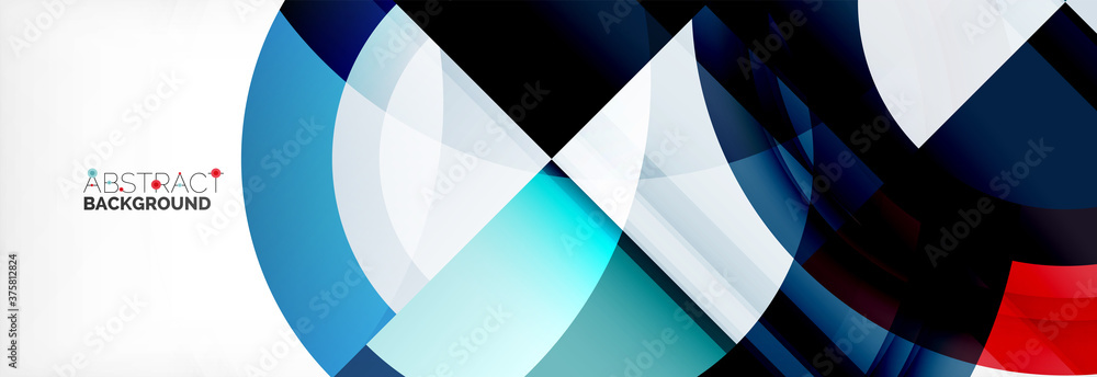 Round shapes, triangles and circles. Modern abstract background Round shapes, triangles and circles. Modern abstract background