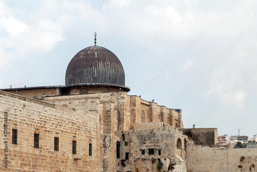 Roof of the Al-Aqsa Mosque in Jerusalem, Israel