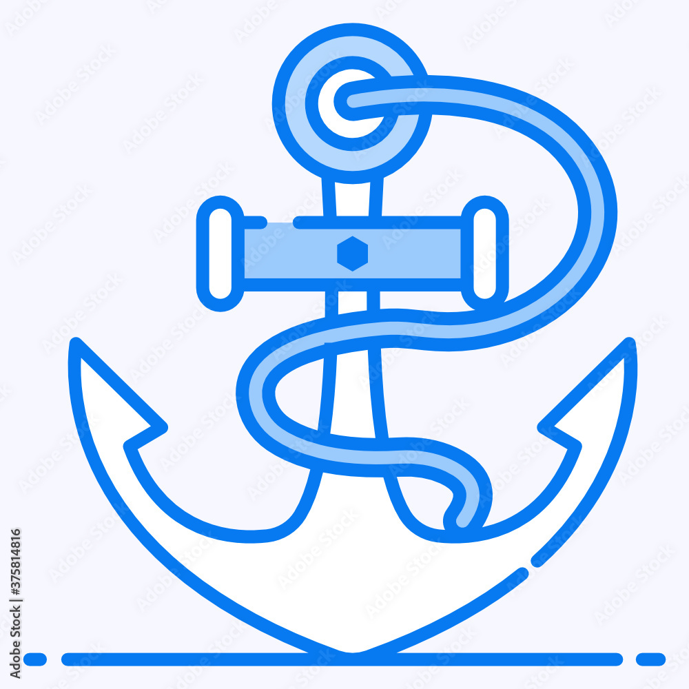 Harbor tool, ship anchor icon in vector design
Harbor tool, ship anchor icon in vector design