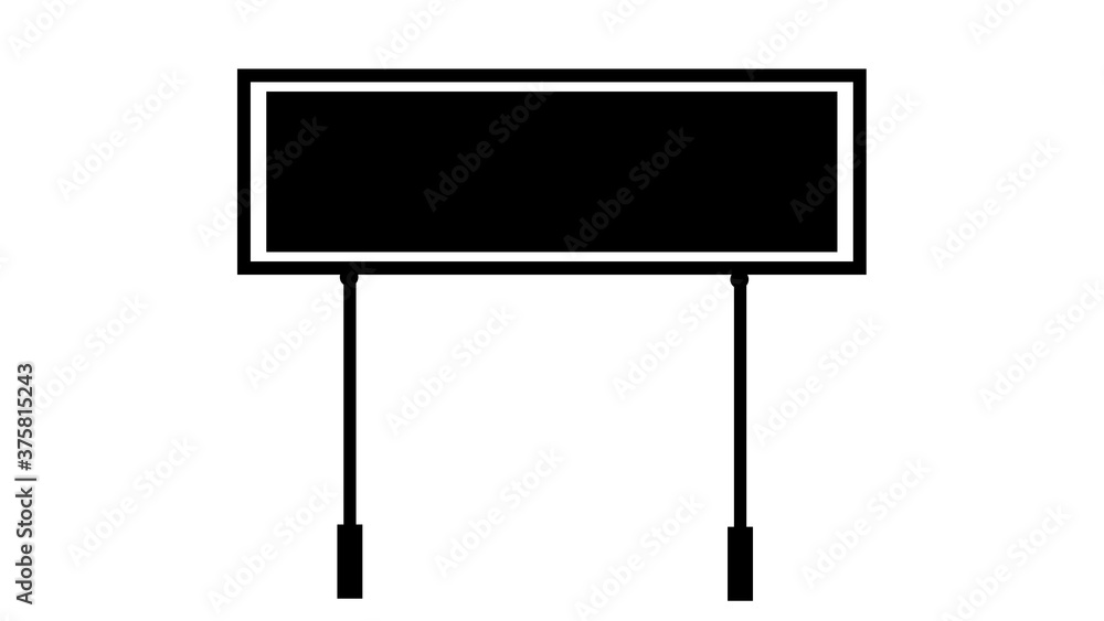 Road signs icon, logo isolated, Blank town sign illustration isolated Road signs icon, logo isolated, Blank town sign illustration isolated