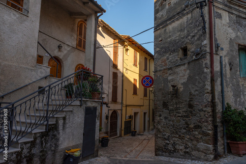 architecture of alleys and buildings in the town of Collescipoli © Federico