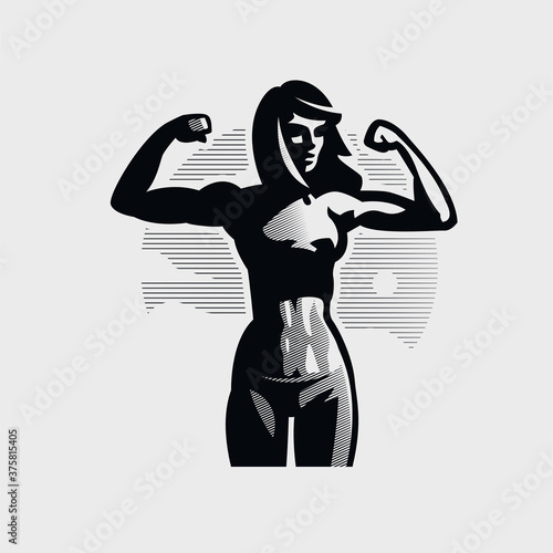 Young Woman with a beautiful athletic figure