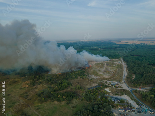 Fire at the city dump