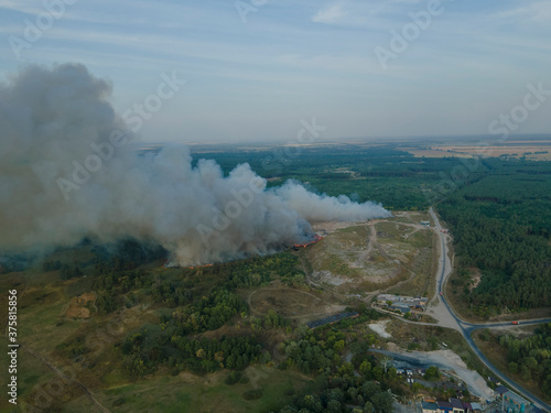 Fire at the city dump