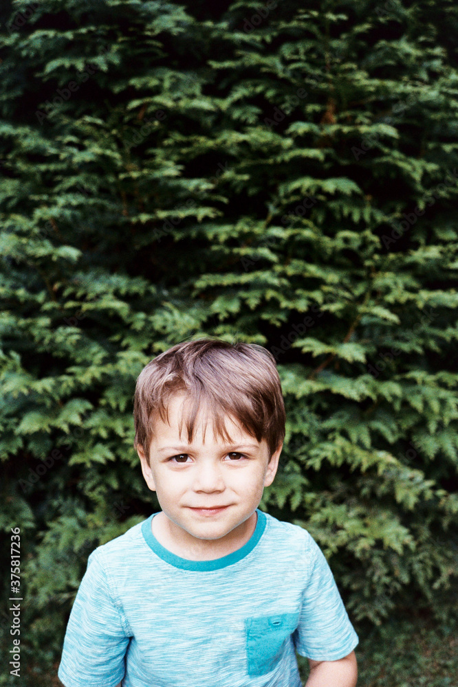 Young boy portrait outdoors Young boy portrait outdoors