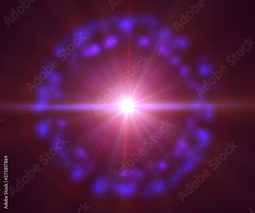 Canvastavla Pulsar star light in space