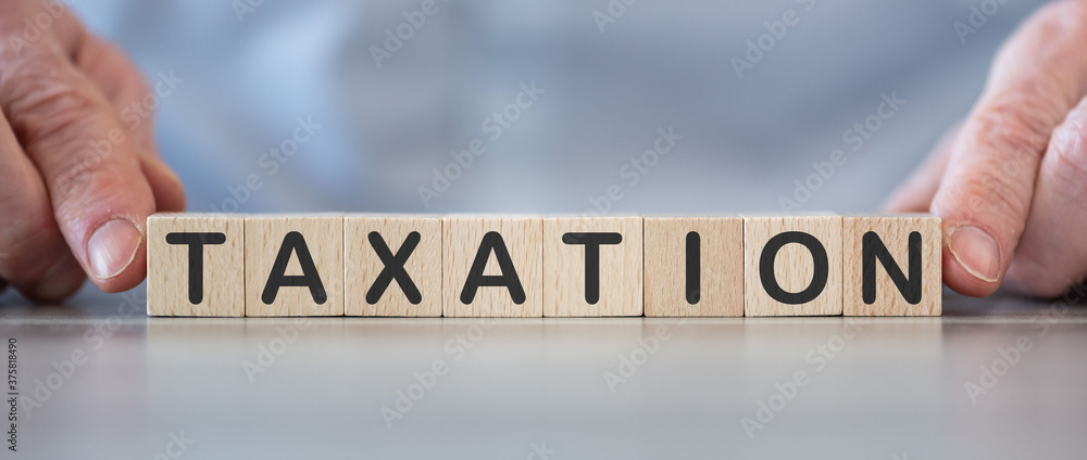 Fototapeta Concept of taxation