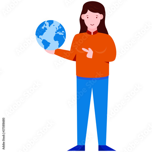 
A geological professor or scientist, geographer character 
