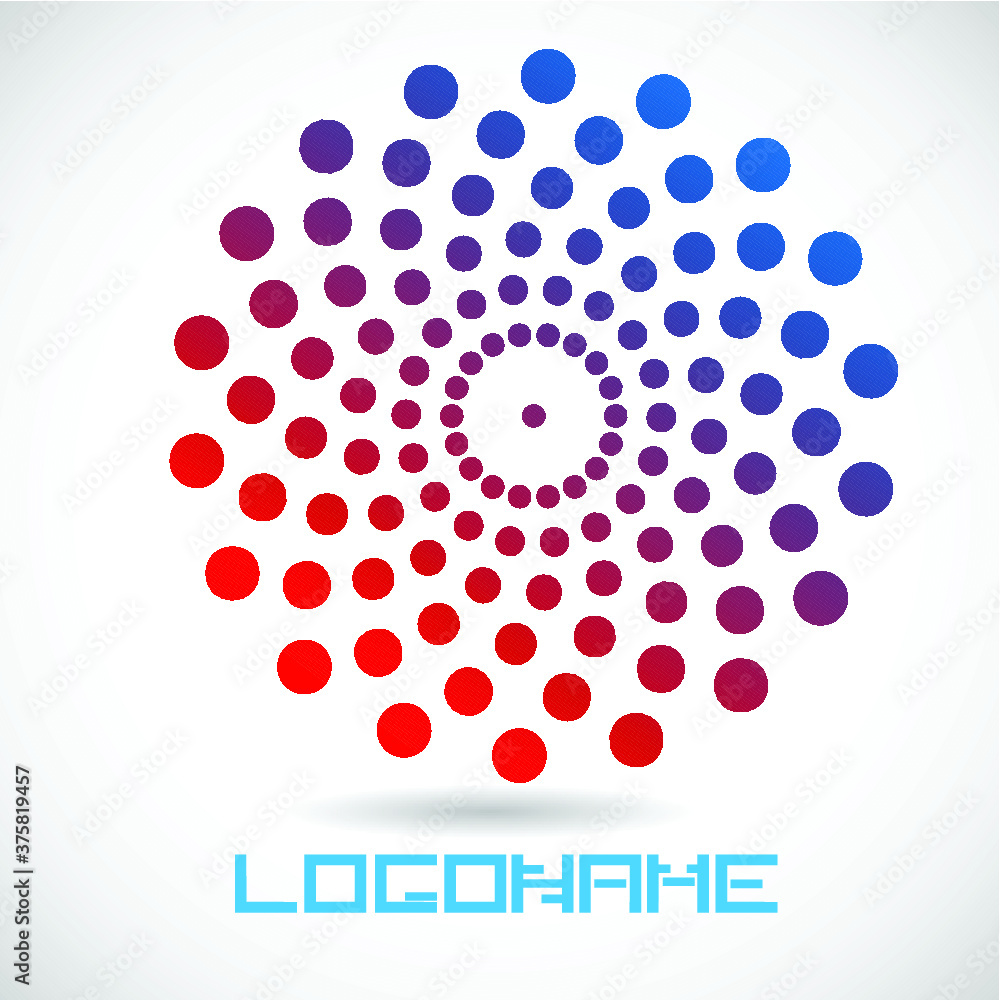 Halftone dots in circle form. round logo . vector dotted frame . design element Halftone dots in circle form. round logo . vector dotted frame . design element