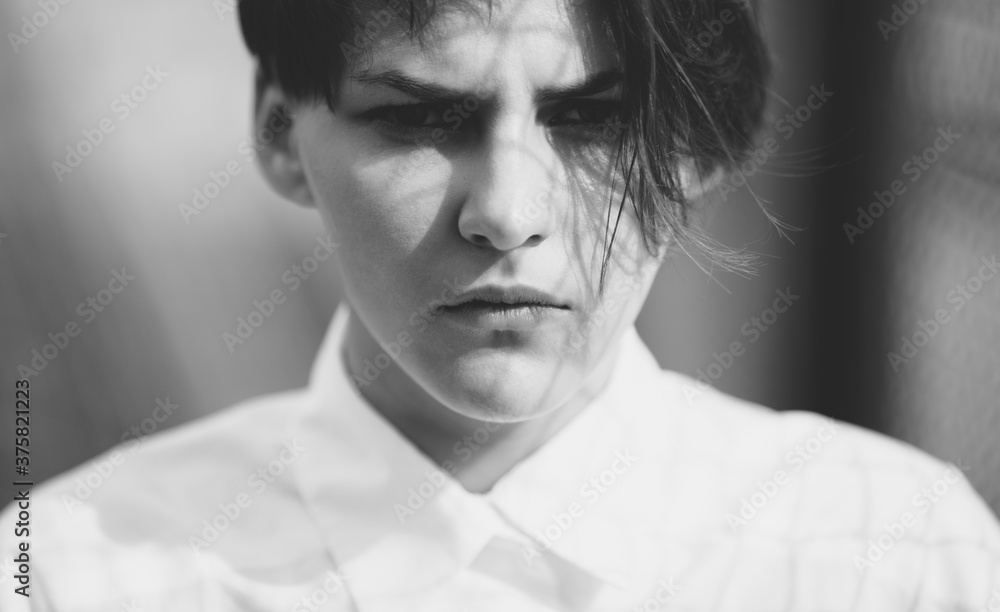 closeup of androgyne closeup of androgyne