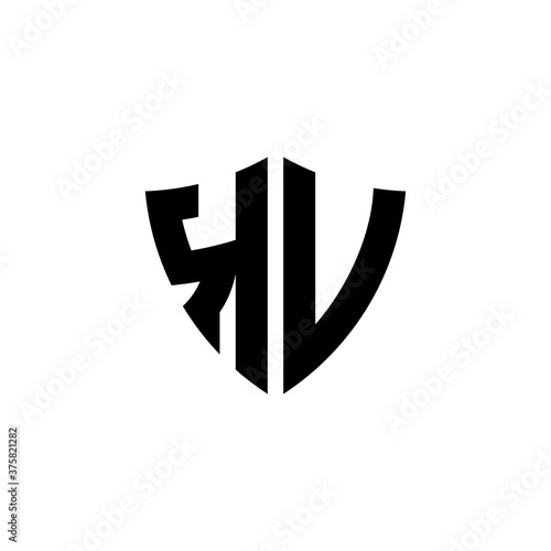KV monogram logo with shield shape design template Free Download KV monogram logo with shield shape design template - GFXLoad