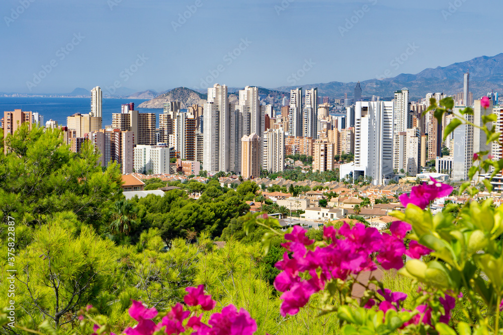 Benidorm Costa Blanca Spain city view Benidorm Costa Blanca Spain city view