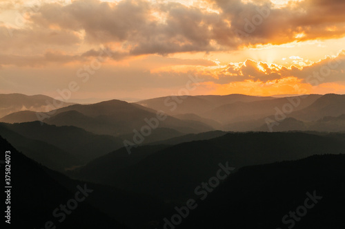 Wallpaper Mural Beautiful sunset in the mountain Torontodigital.ca