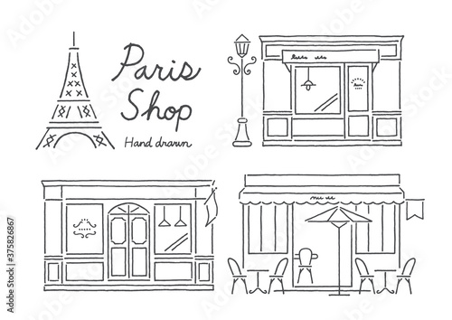 海外のお店手描き