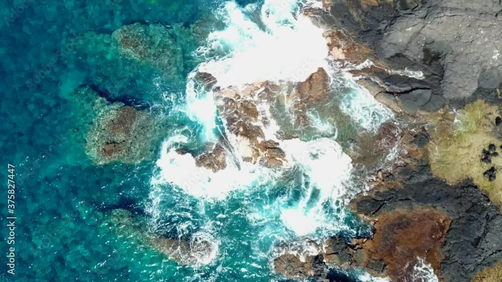 abstract background texture of waves on a hawaiian coastline abstract background texture of waves on a hawaiian coastline