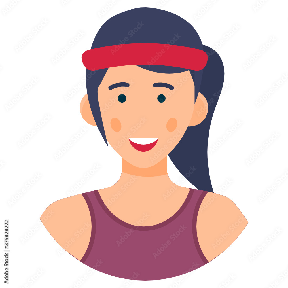 Vector design of athlete, female runner in flat style
Vector design of athlete, female runner in flat style