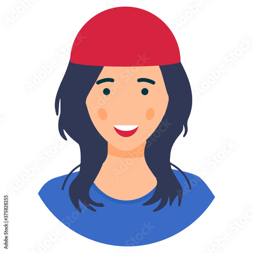Space explorer in flat design, editable vector of astrologist 