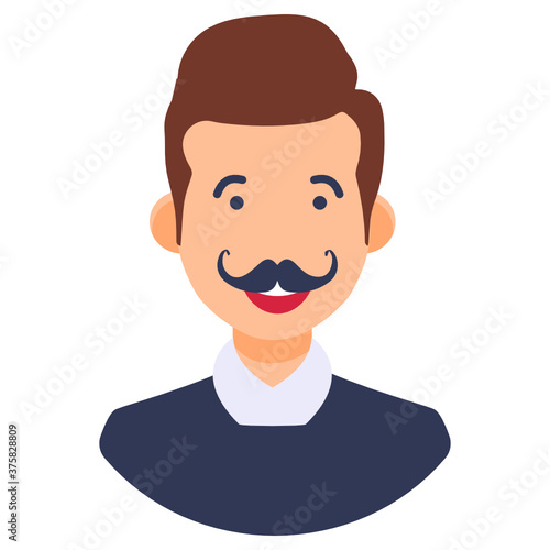 
A character design of english man, american national vector 
