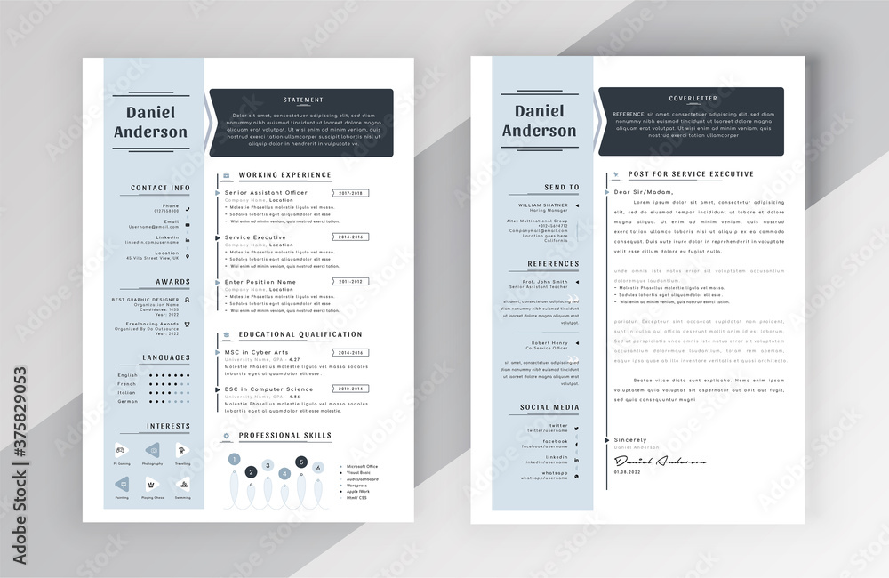 Modern Creative Resume Cv Template Modern Creative Resume Cv Template