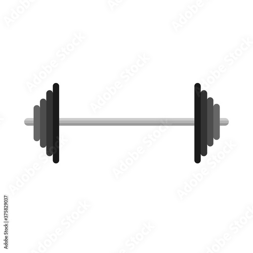 barbell vector icon. gym equipment