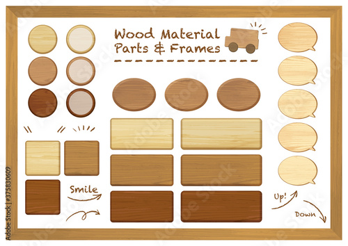 木目調のフレームイラスト素材セット 文字なし Vector De Stock Adobe Stock 木目調のフレームイラスト素材セット 文字なし Vector De Stock Adobe Stock