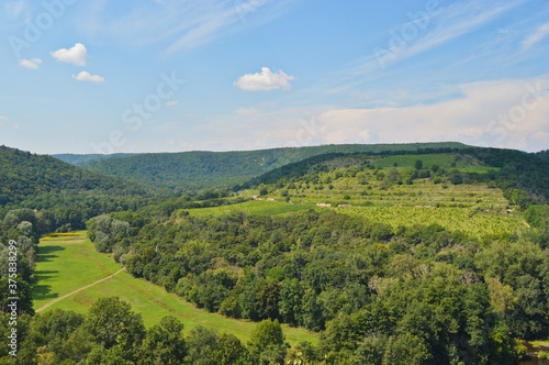 Sobes  oldes vineyard on the hill in Czech Republic near Znojmo