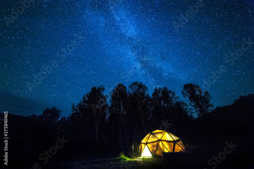 A dome under Milkyway photo