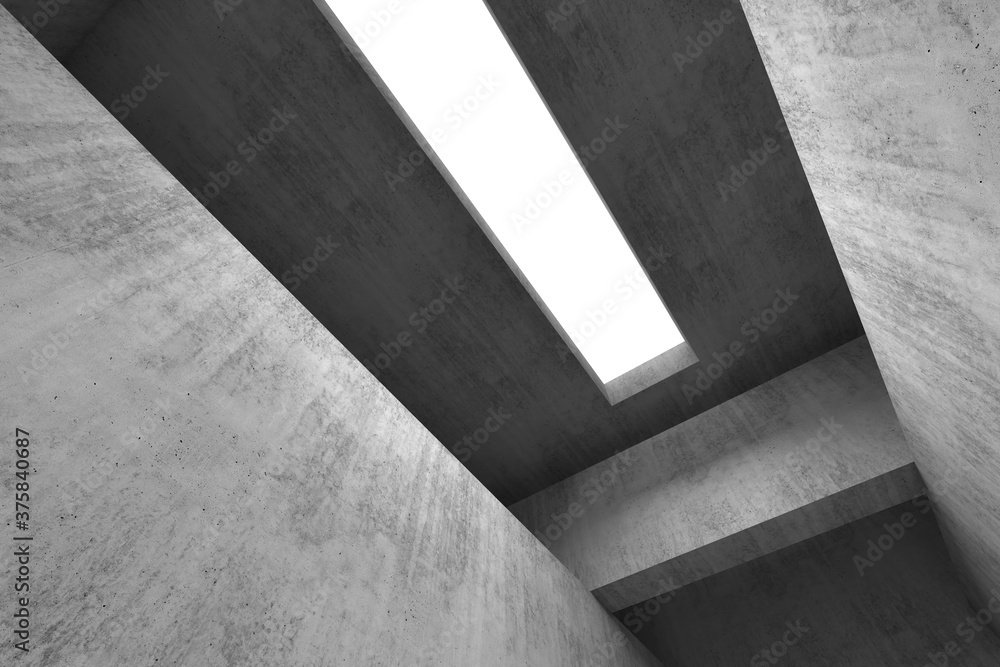 Abstract empty concrete interior background 3d Abstract empty concrete interior background 3d