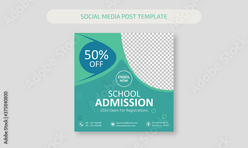 Social media post template