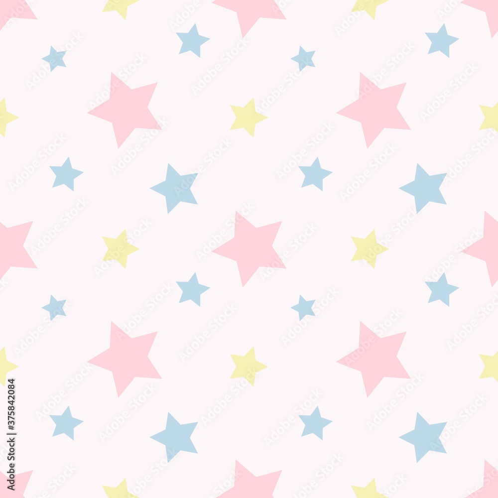 Vector stars seamless pattern. For children's design. Background for Valentine's Day. Vector stars seamless pattern. For children's design. Background for Valentine's Day.