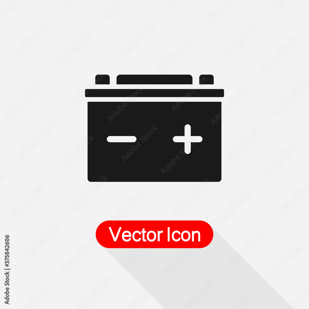 Car Battery Icon Vector Illustration Eps10 Car Battery Icon Vector Illustration Eps10