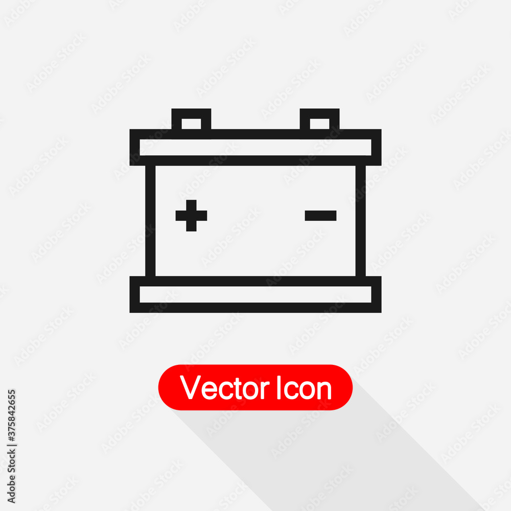 Car Battery Icon Vector Illustration Eps10 Car Battery Icon Vector Illustration Eps10