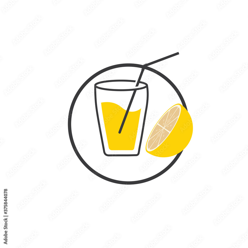 Fresh Lemon icon vector illustration design Fresh Lemon icon vector illustration design