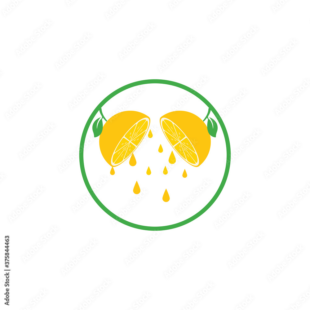 Fresh Lemon icon vector illustration design Fresh Lemon icon vector illustration design