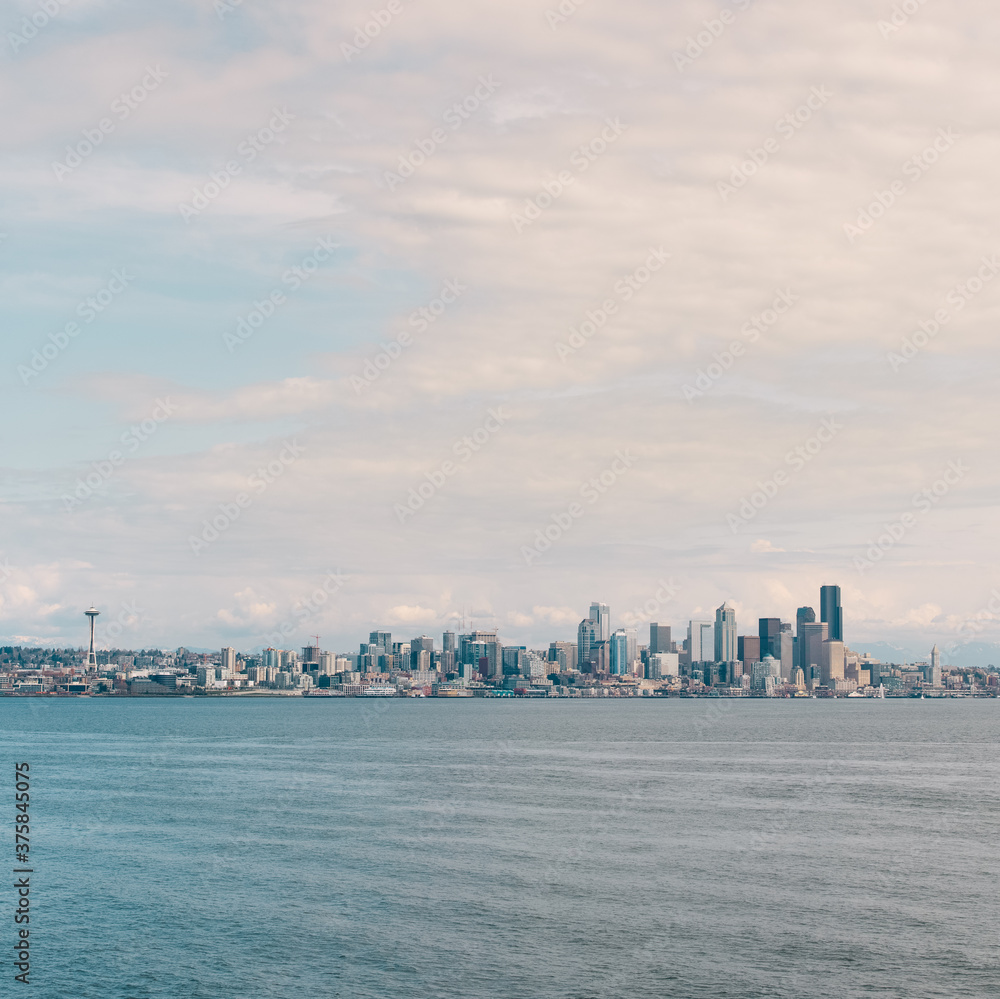 Seattle as seen from the ferry Seattle as seen from the ferry