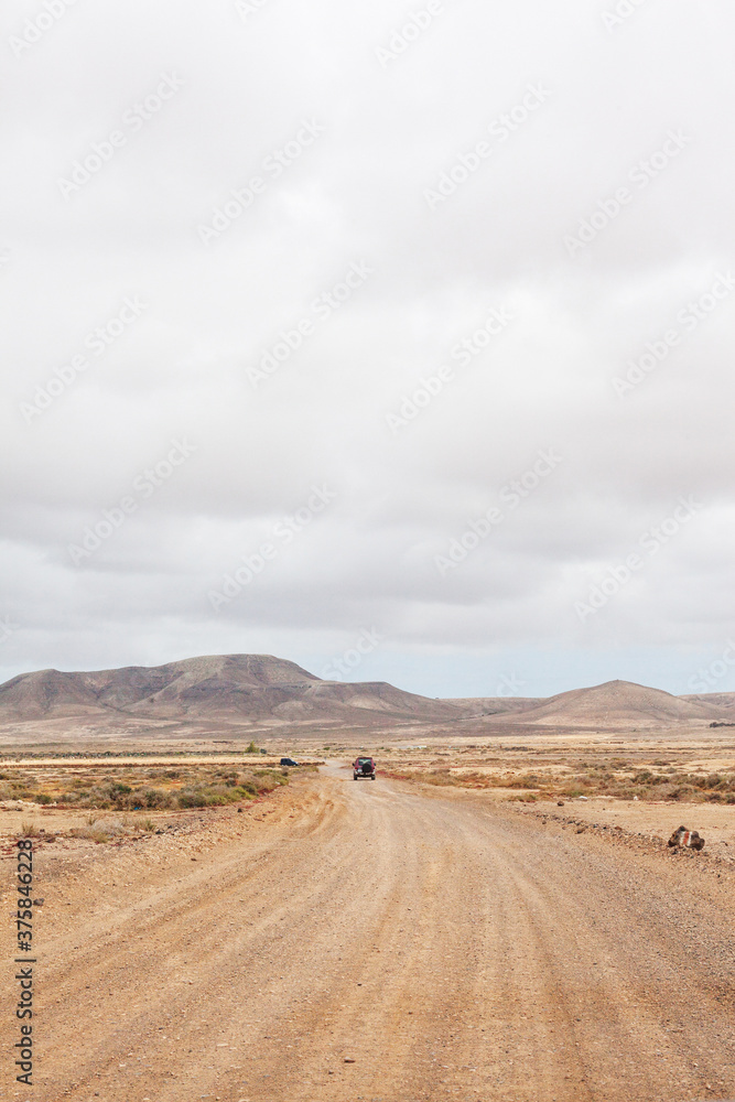 Off Road Pathway in the middle of the Desert .Landscape Off Road Pathway in the middle of the Desert .Landscape