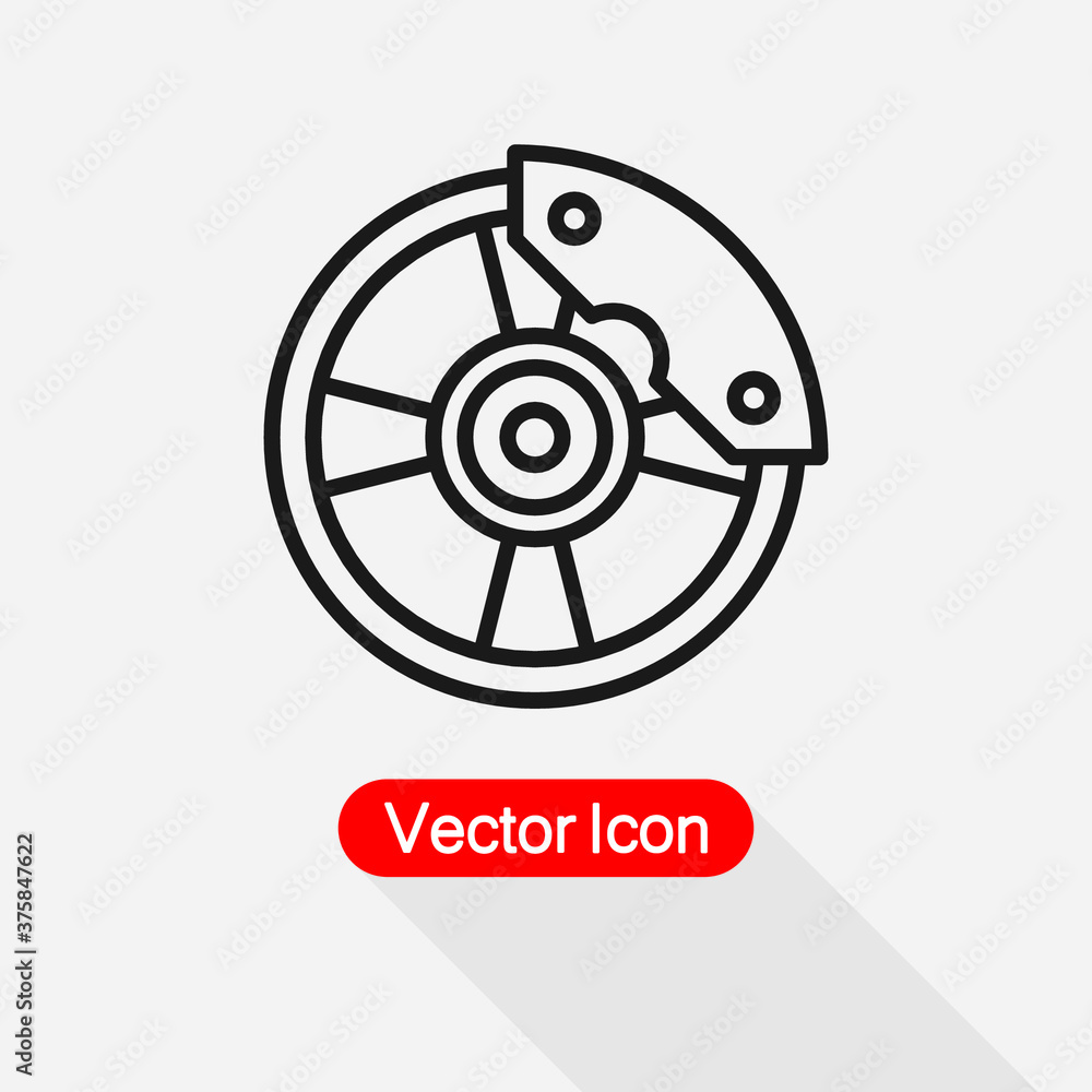 Disc Brake Icon Vector Illustration Eps 10 Disc Brake Icon Vector Illustration Eps 10